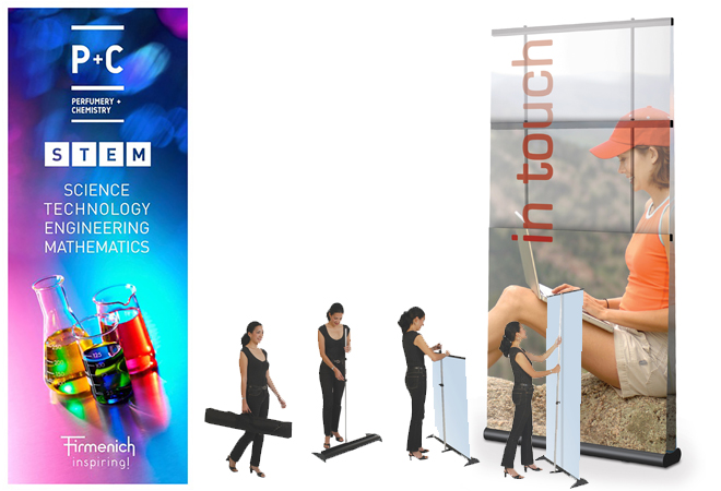 retractable portable banner stands